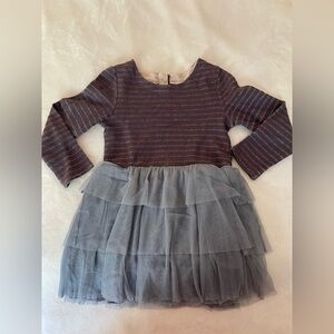 Mini Boden Purple Dress with Tulle Skirt